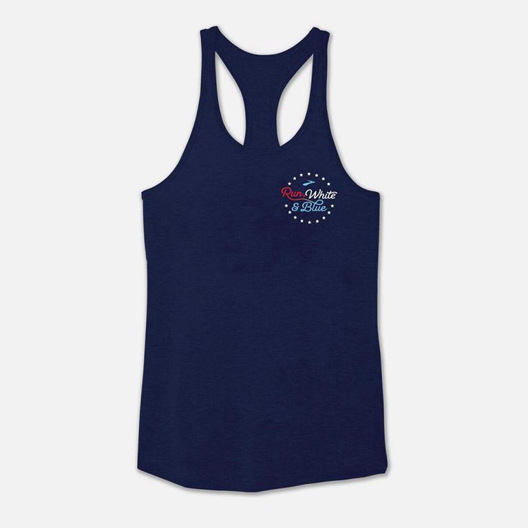 Brooks DISTANCE GRAPHIC Running Tank Top Womens Online - Blue (PQE257038)